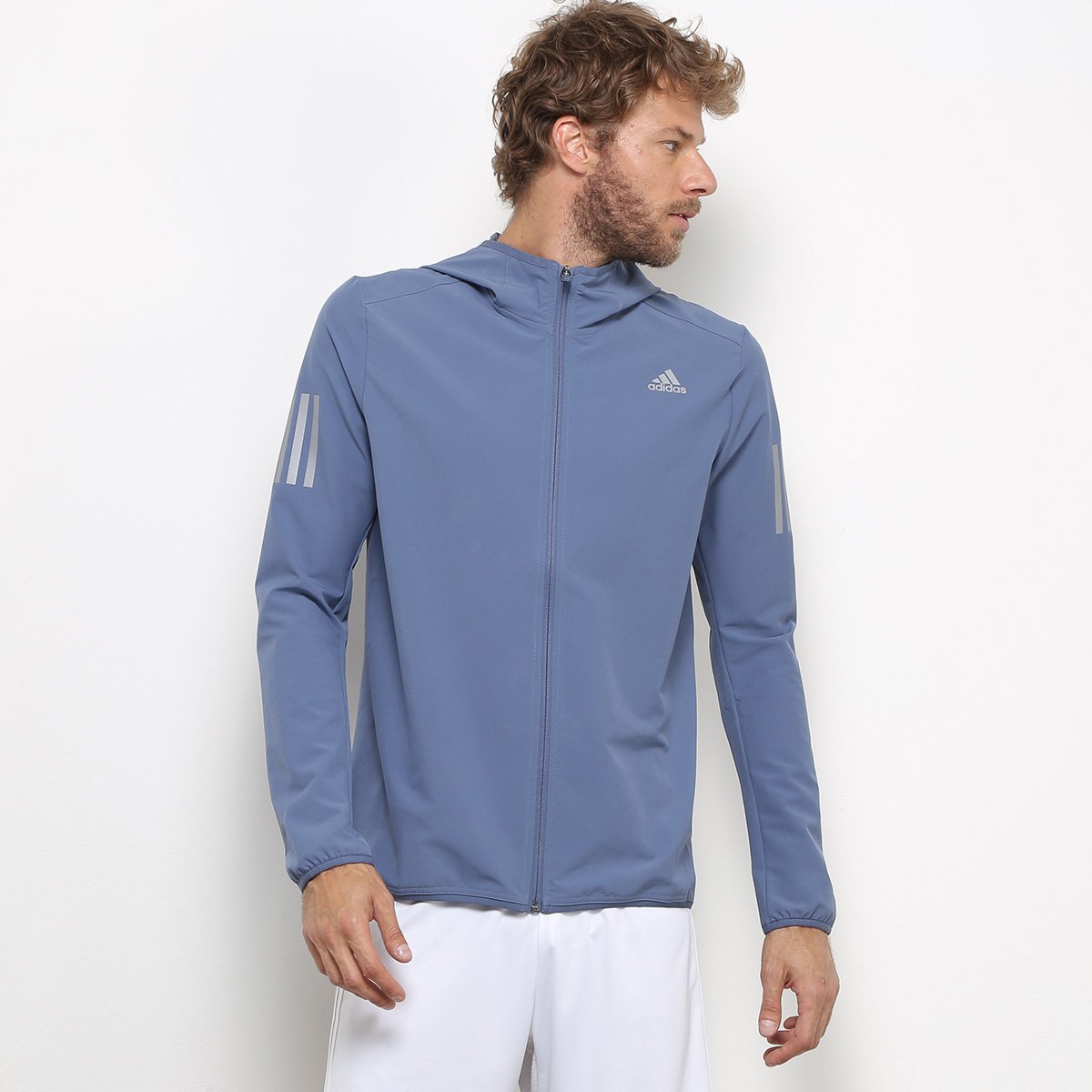 jaqueta adidas harden fleece fz masculina