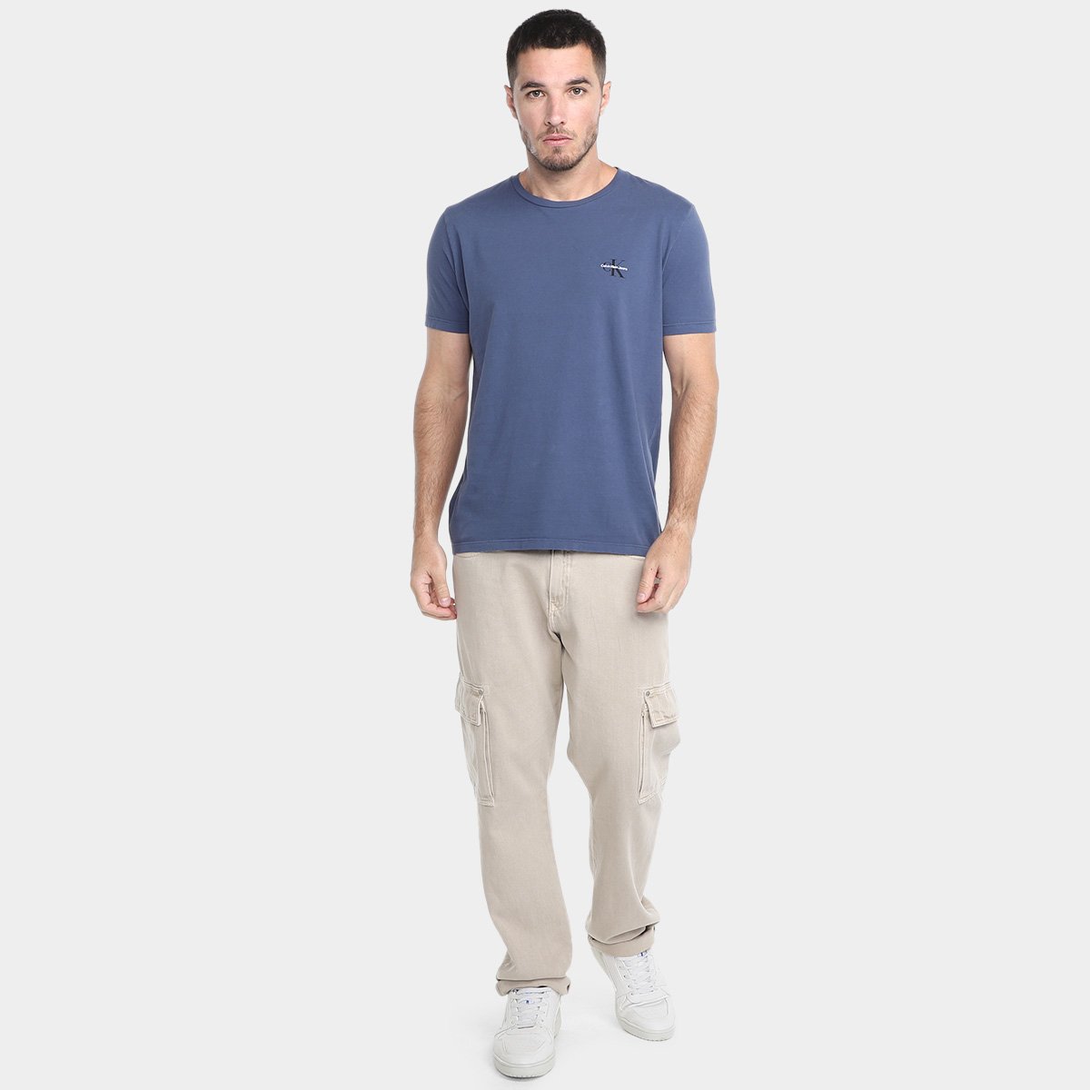 Camiseta Calvin Klein Jeans Casual Masculina - Tam: G - 3
