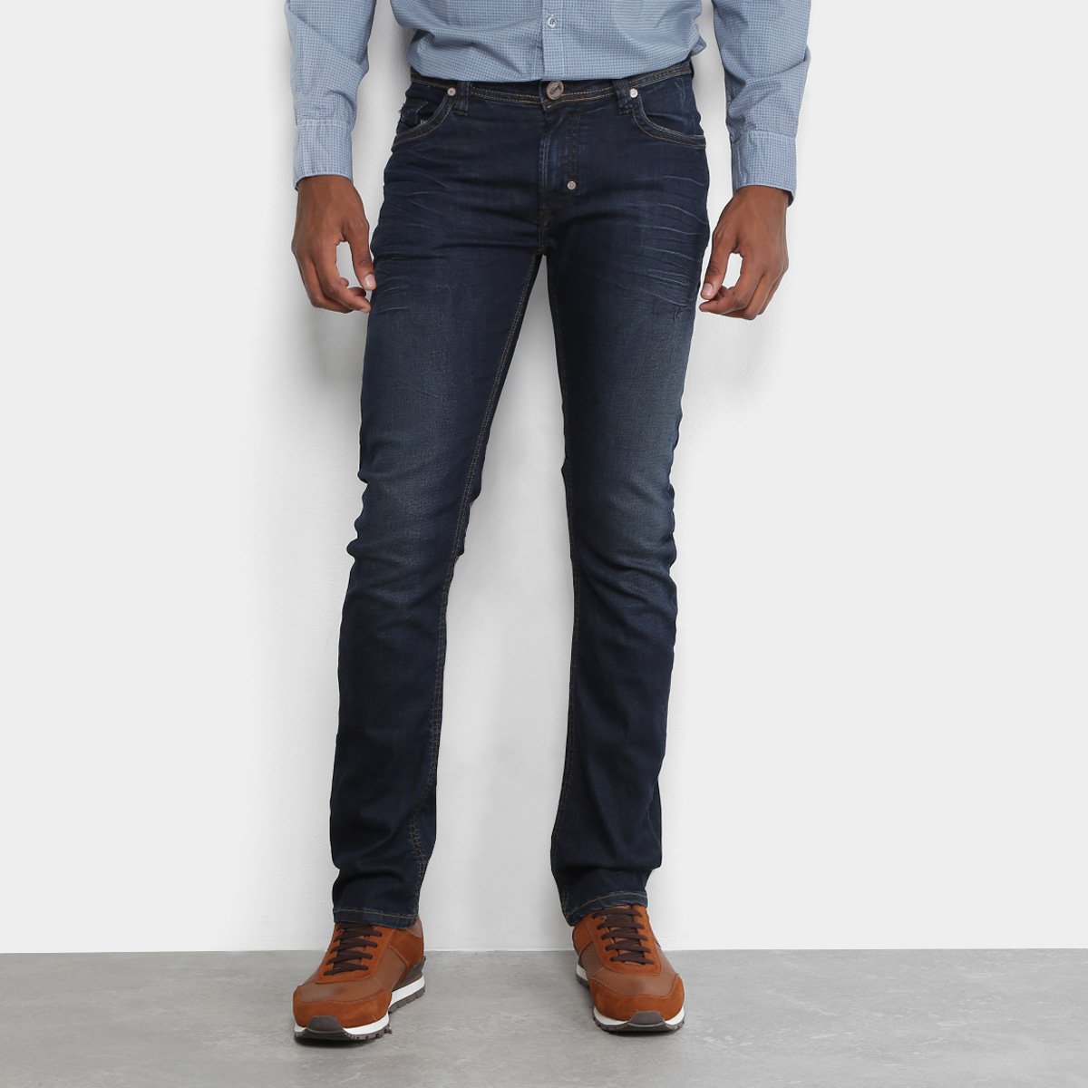 Calça Jeans Skinny Opera Rock Estonada Masculina