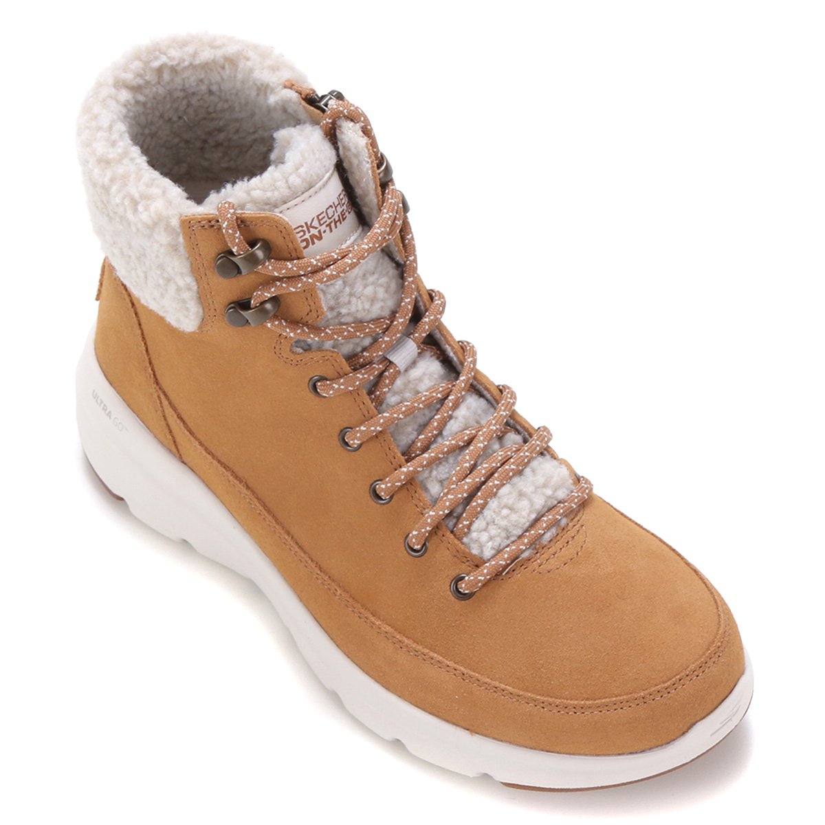 Bota Cano Curto Skechers Glacial Ultra Woodlands Feminina