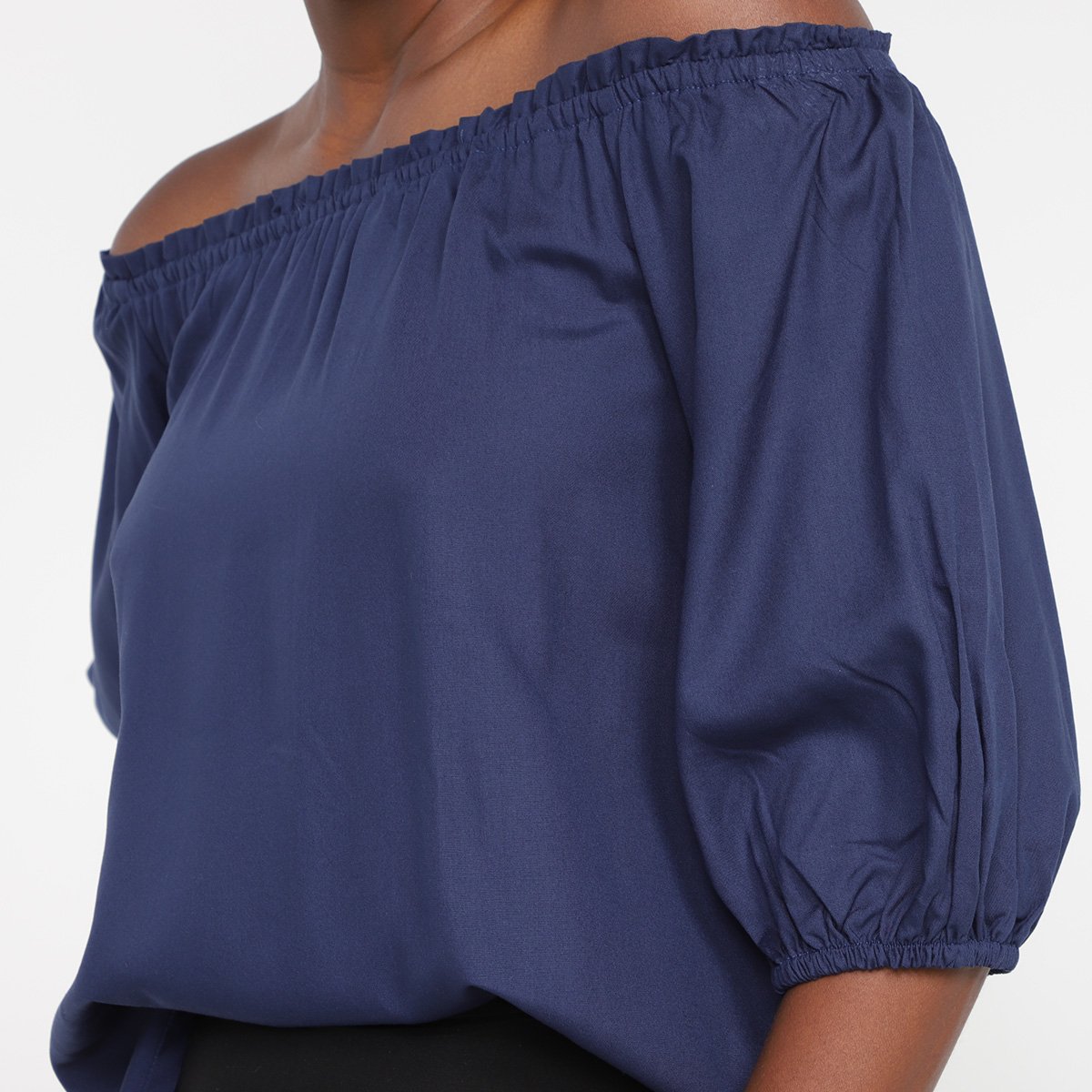 Blusa Mercatto Ombro A Ombro Babado Feminina - Tam: P - 2