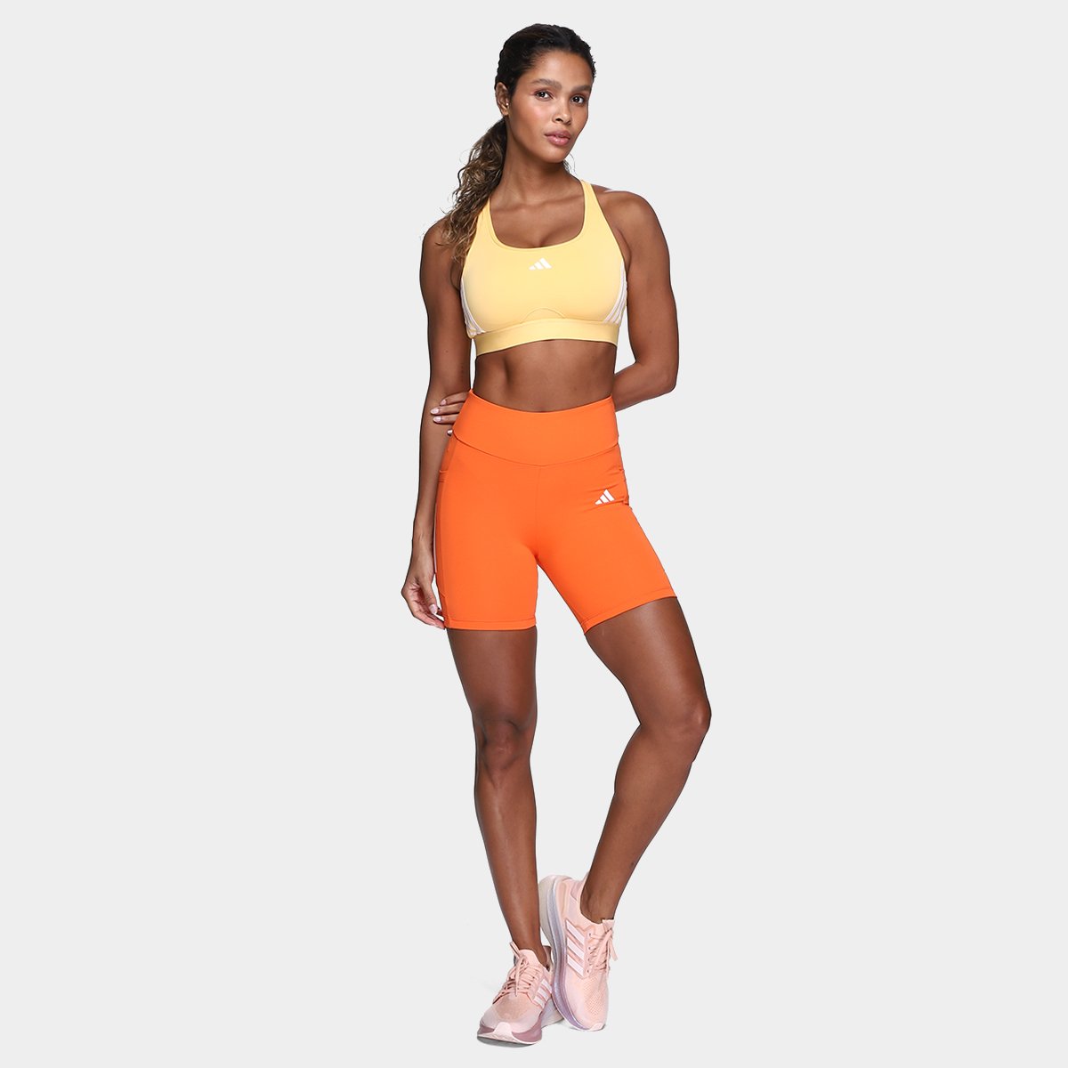 Short Adidas 3 Listras Com Bolso Feminino - Tam: M - 3