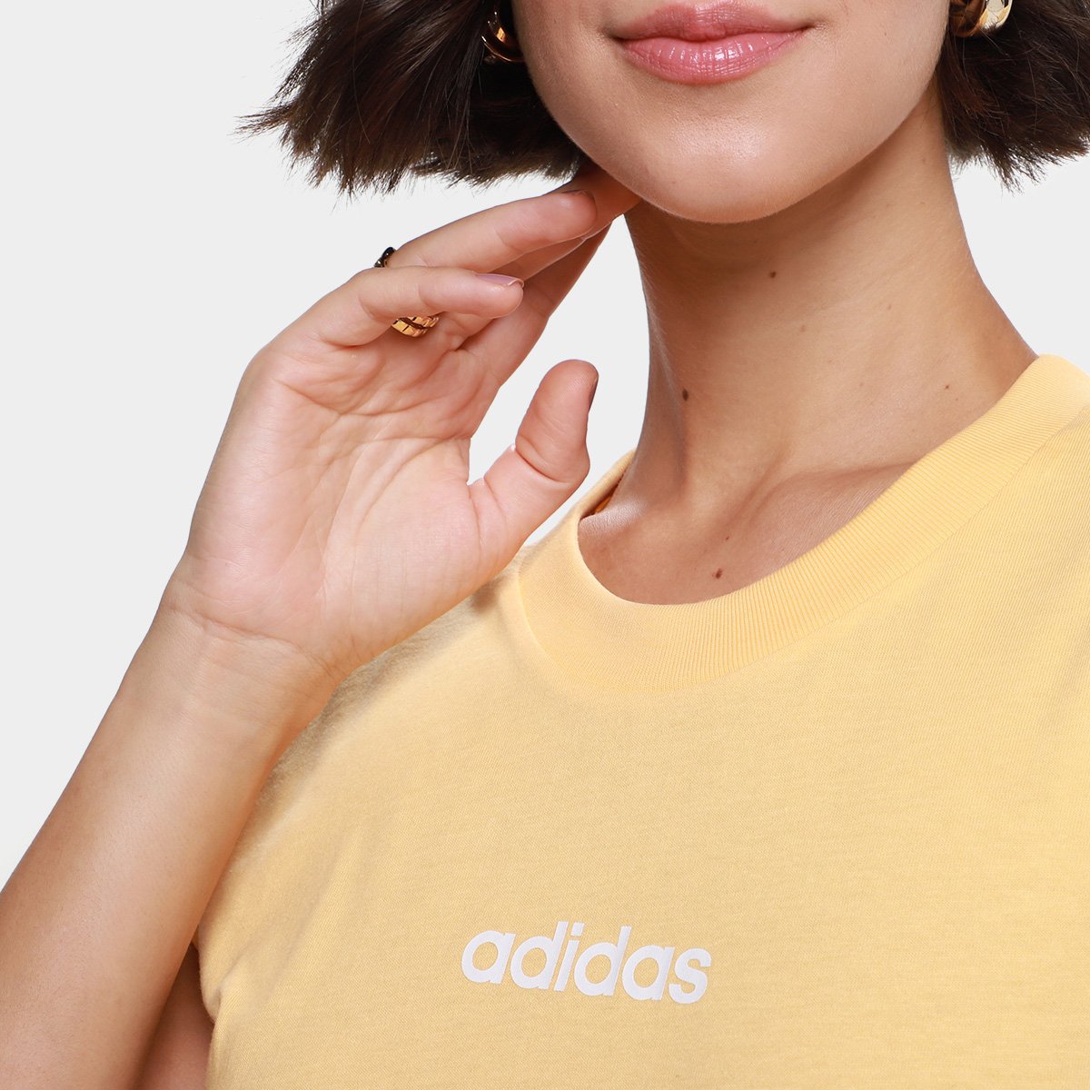 Camiseta Adidas Logo Linear Feminina - Tam: M - 2