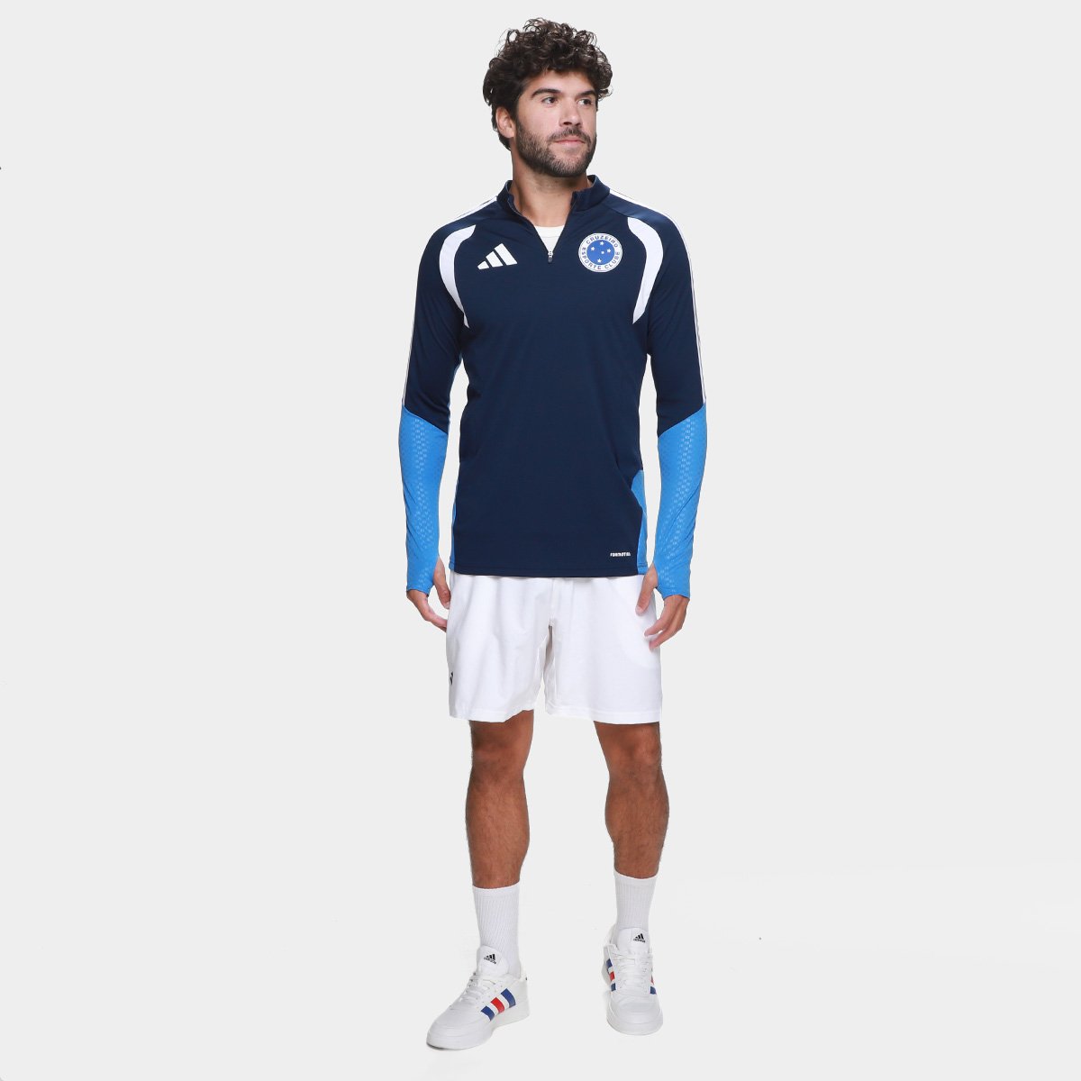 Blusa Cruzeiro 26/27 Treino Jogador Adidas Masculina - Tam: M - 4