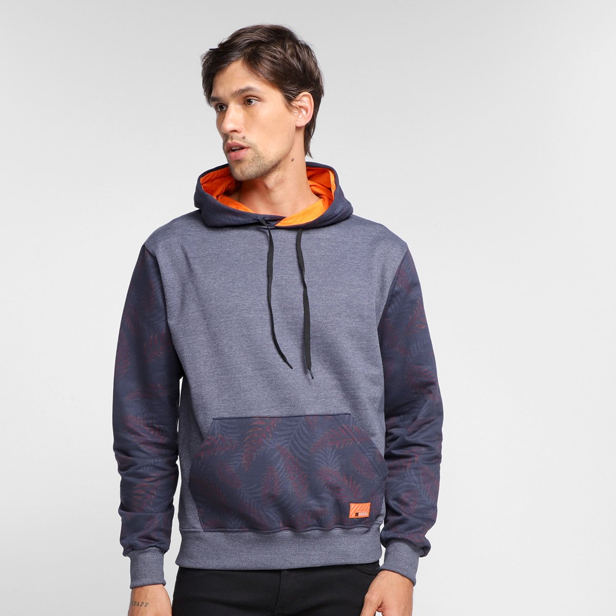 Moletom Fatal Folhagem Capuz Masculino