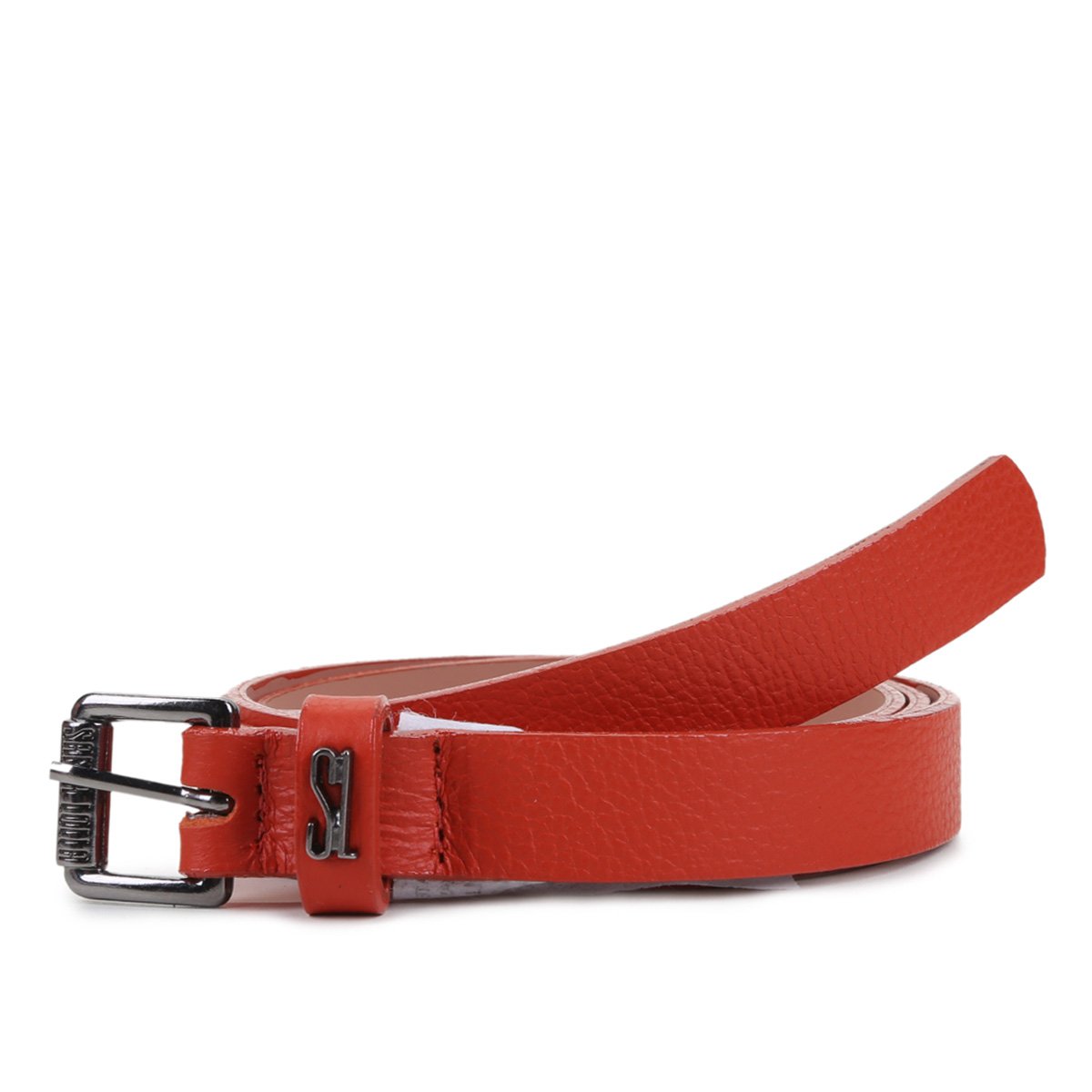 Cinto Couro Santa Lolla Básico Fino Feminino