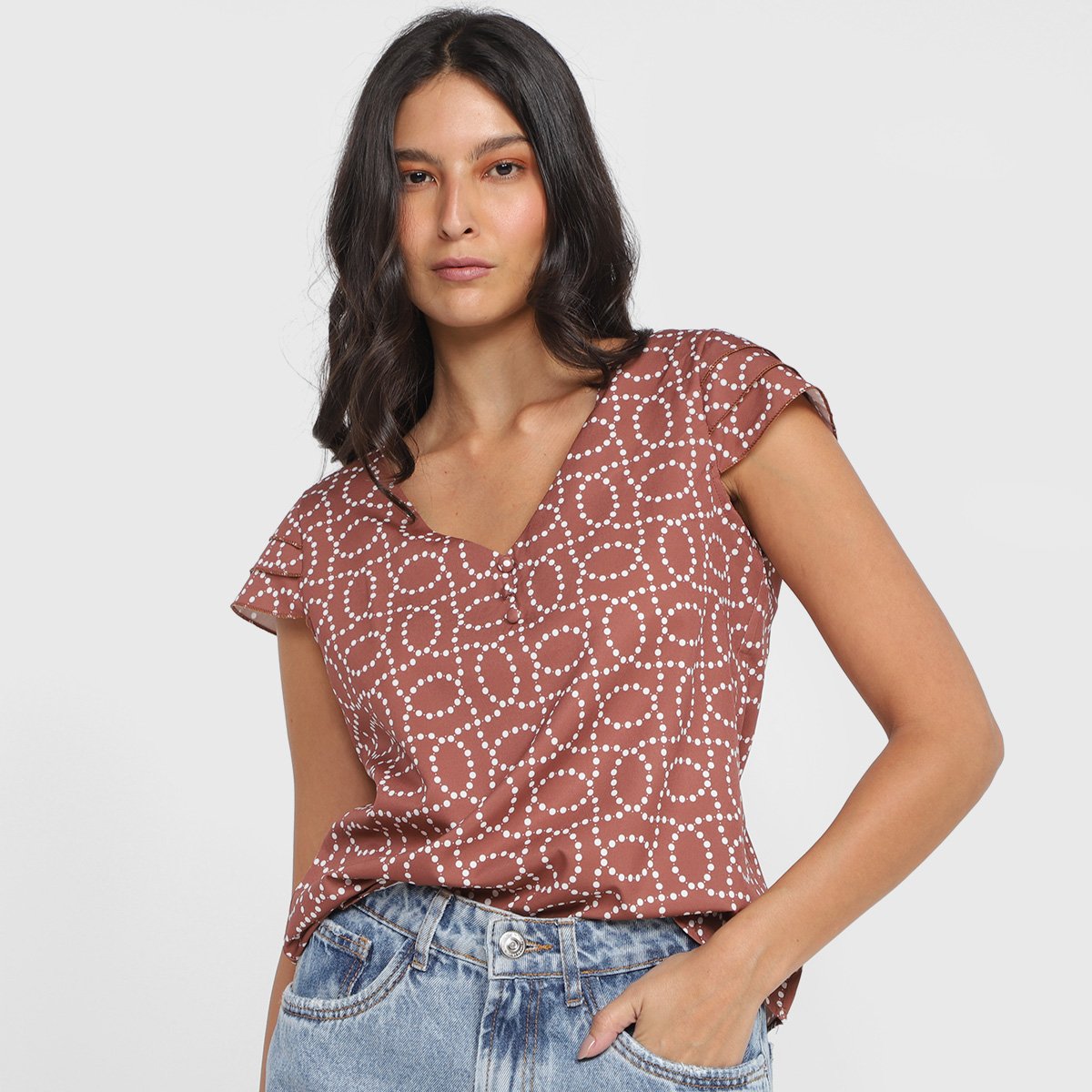 Blusa Ayaka Estampada Feminina