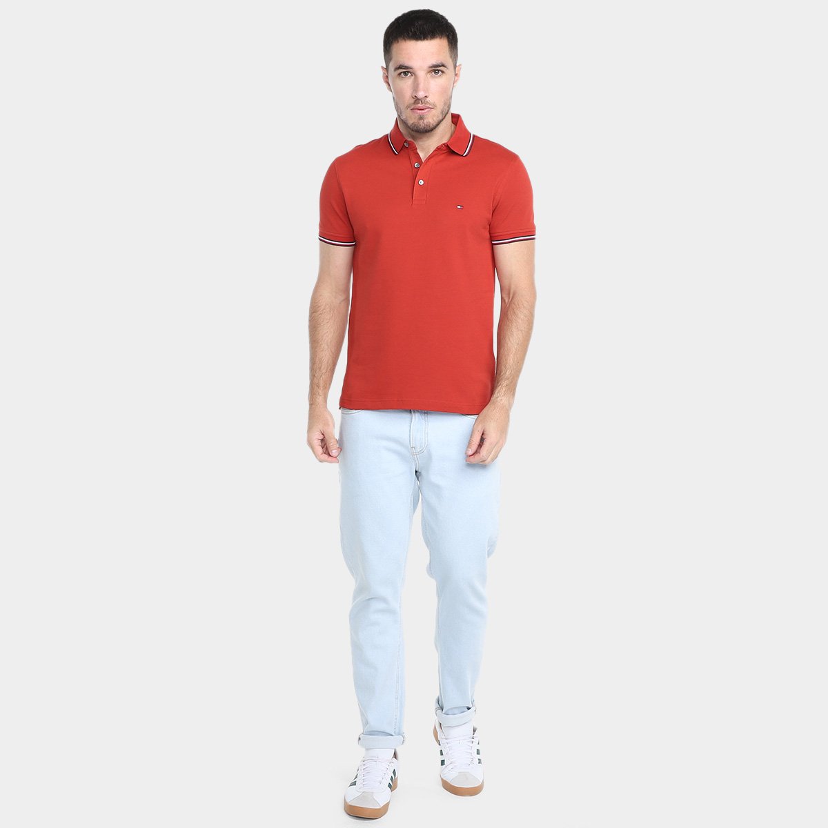 Camisa Polo Tommy Hilfiger Frisos Masculina - Tam: M - 3