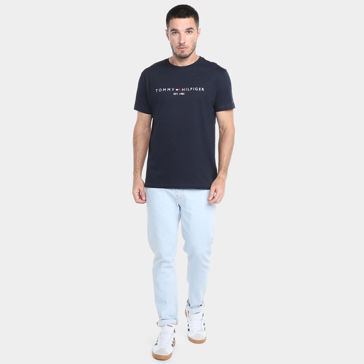 Camiseta Tommy Hilfiger 1985 Casual Masculina - Tam: G - 3
