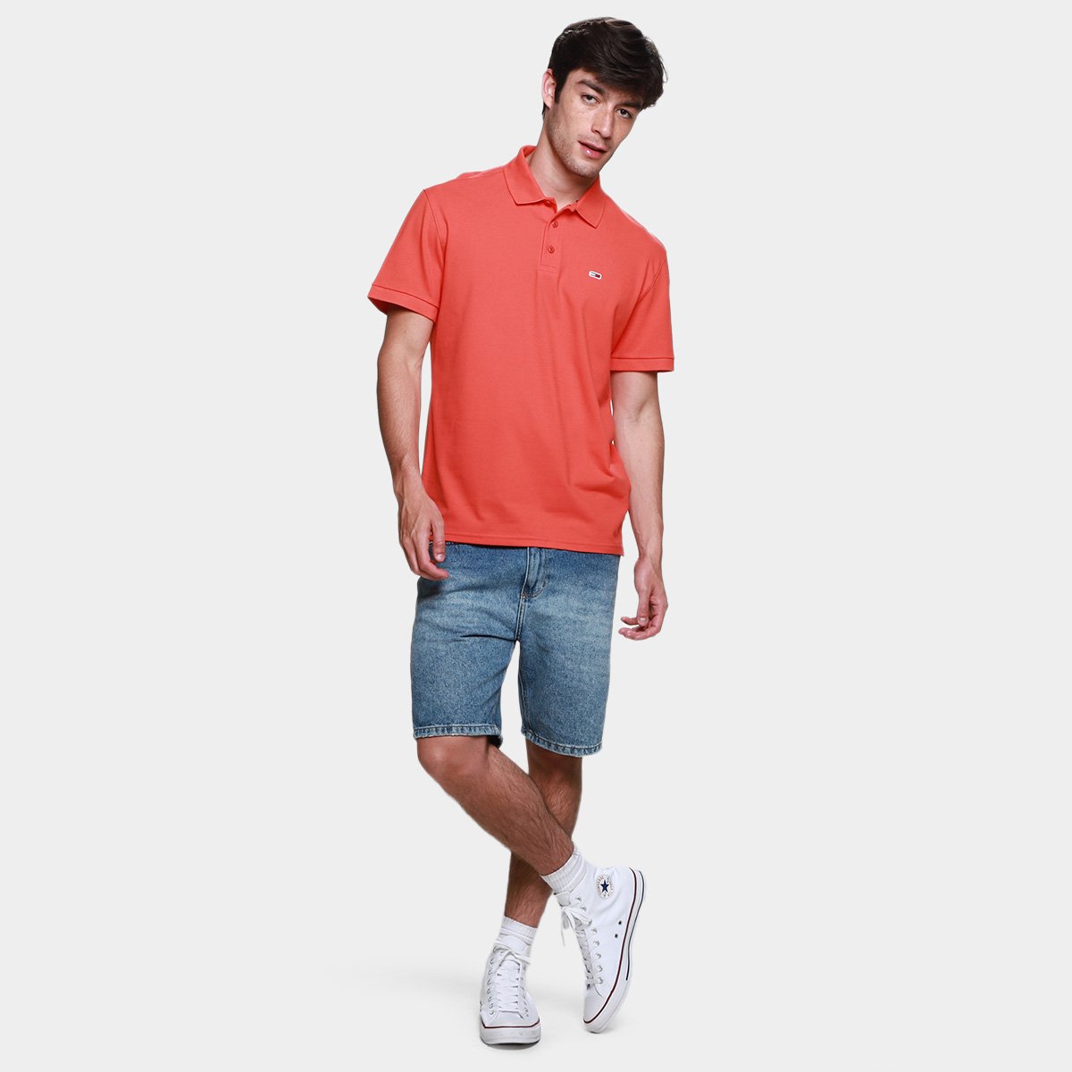 Camisa Polo Tommy Jeans Casual Masculina - Tam: P - 3