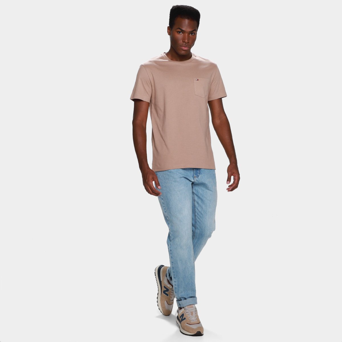 Camiseta Tommy Hilfiger Essential Pocket Masculina - Tam: P - 3