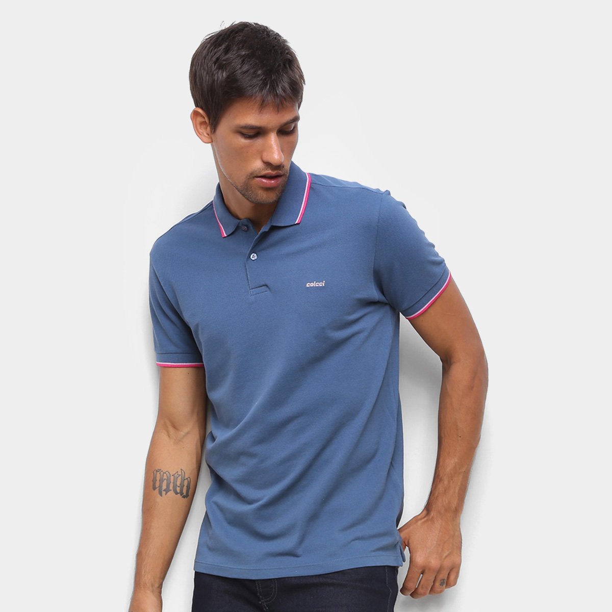 Camisa Polo Colcci Manga Curta Masculina