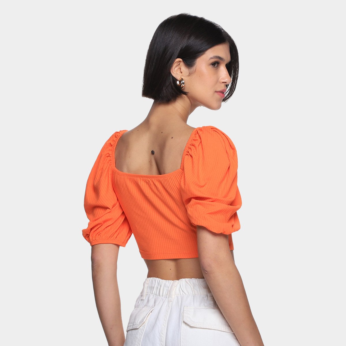 Blusa Colcci Cropped Lisa Manga 3/4 Feminina - Tam: M - 1