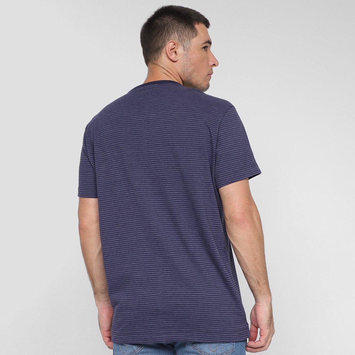Camiseta Listrada Colcci Manga Curta Masculina - Tam: GG - 1