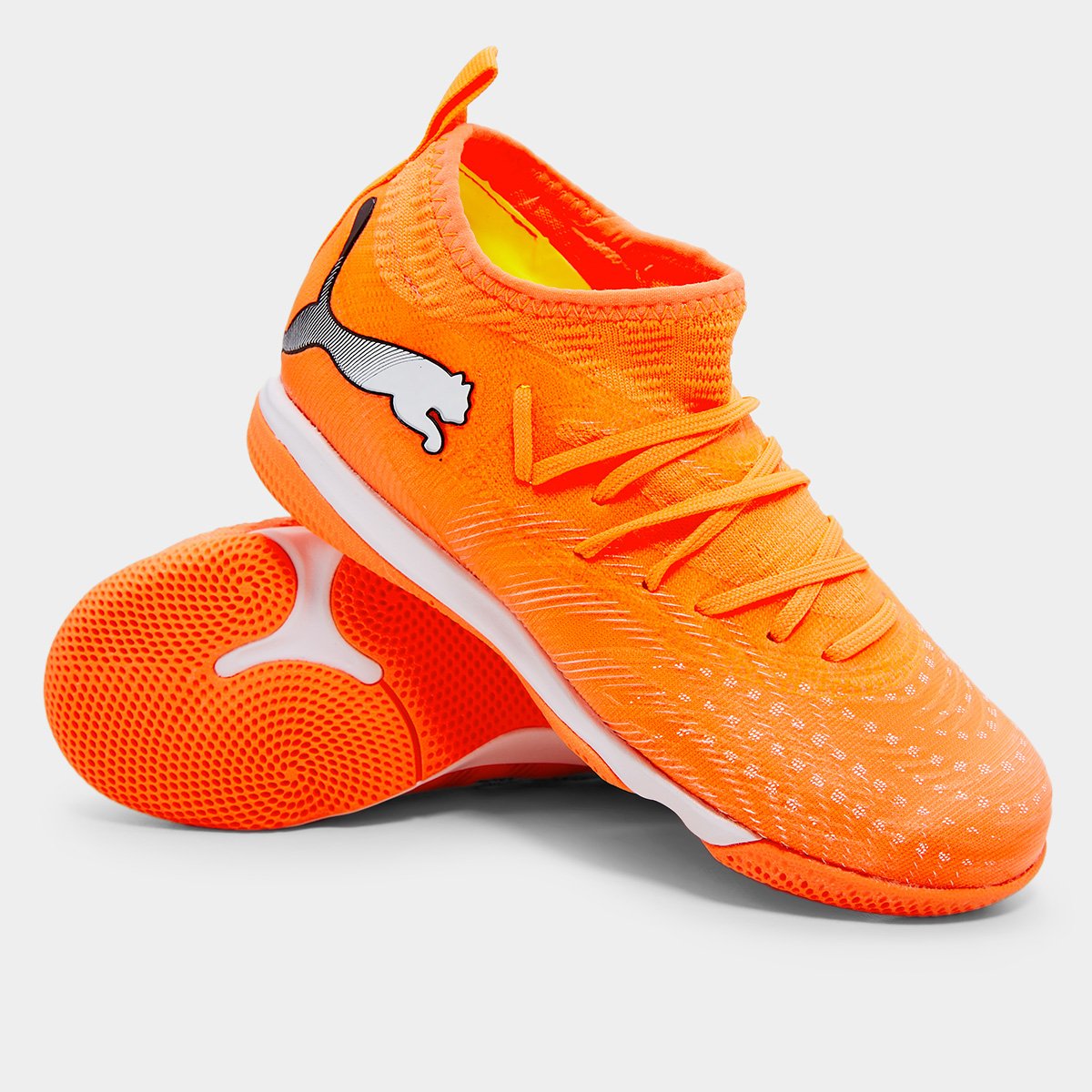 Chueira Infantil Futsal Puma Future 9 Match+ Mid Unissex - Tam: 36 - 1