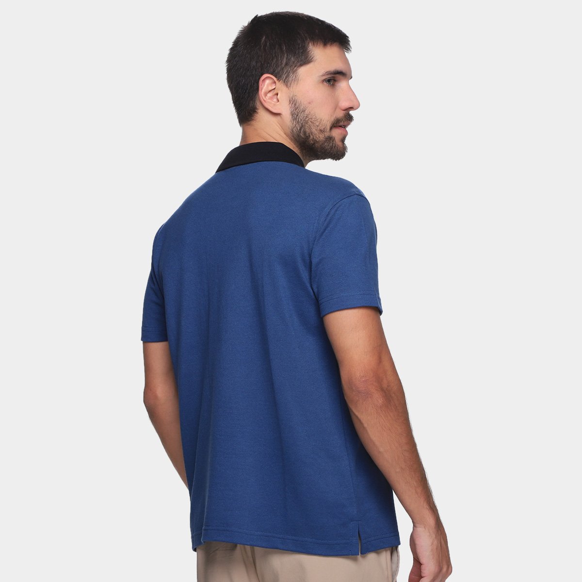 Camisa Polo Gola Contraste Masculino - Tam: P - 1