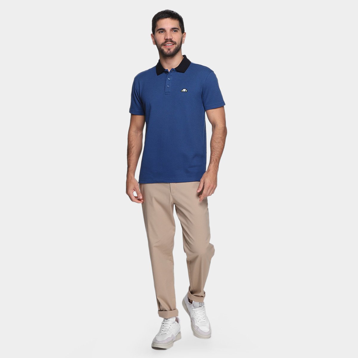 Camisa Polo Gola Contraste Masculino - Tam: P - 3
