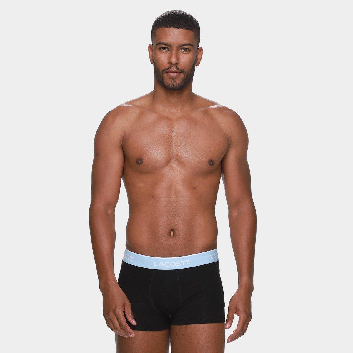 Kit Cueca Boxer Lacoste Masculina - 3 Peças - Tam: P - 4