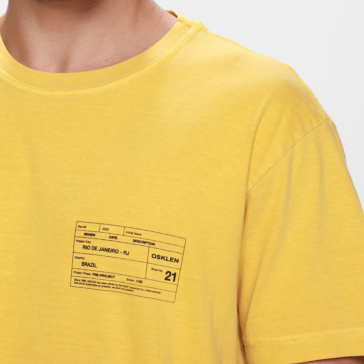 Camiseta Osklen Stone Carimbo Masculina - Tam: P - 2