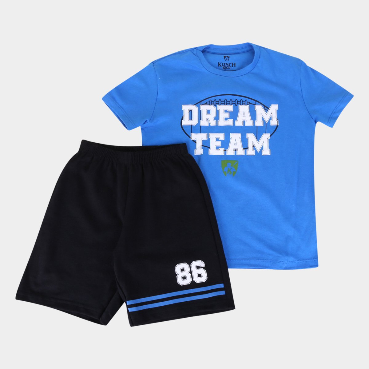 Conjunto Infantil MR. Kitsch Dream Team Camiseta + Short Masculino