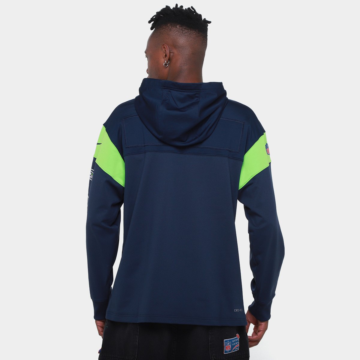 Moletom NFL Seattle Seahawks Nike Jersey Hoodie Masculino - Tam: GG - 1