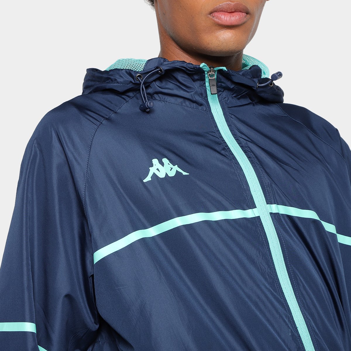 Jaqueta Kappa Corta Vento Flow Masculina - Tam: EGG - 2
