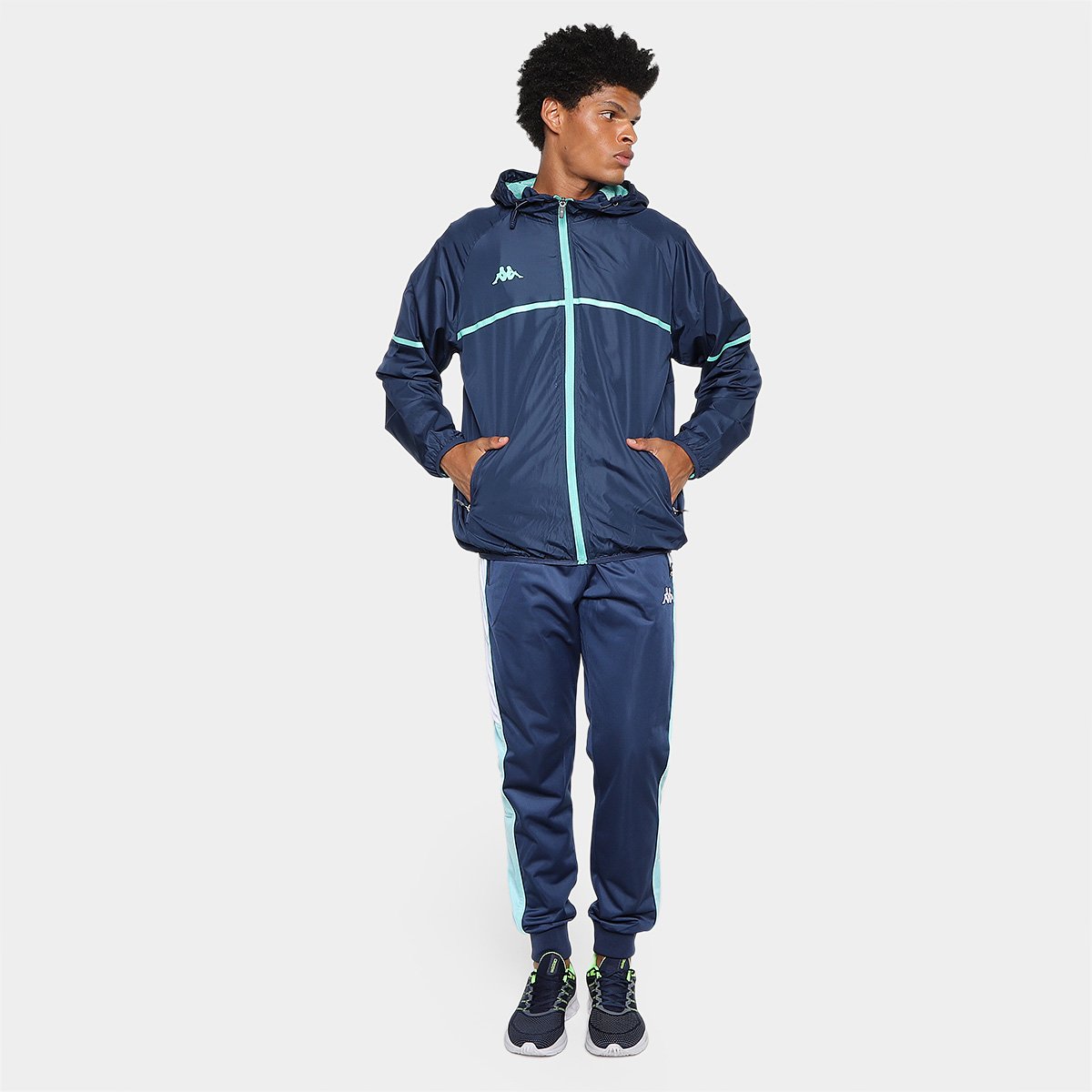 Jaqueta Kappa Corta Vento Flow Masculina - Tam: EGG - 3