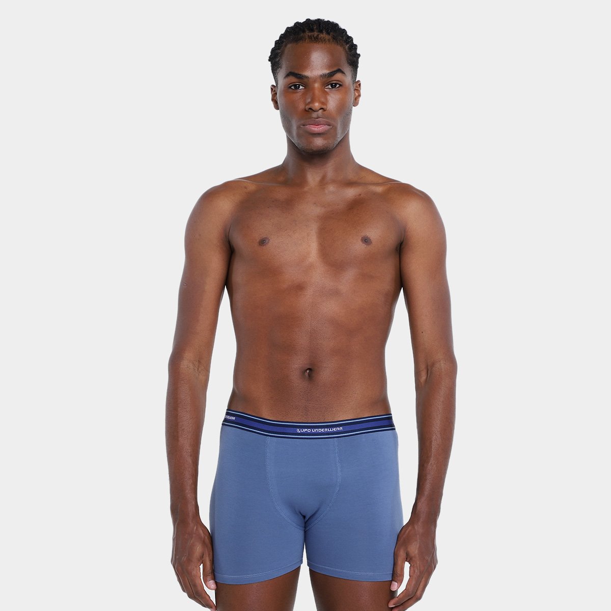 Kit Cueca Boxer Lupo Algodão Masculina - 4 Peças - Tam: P - 3