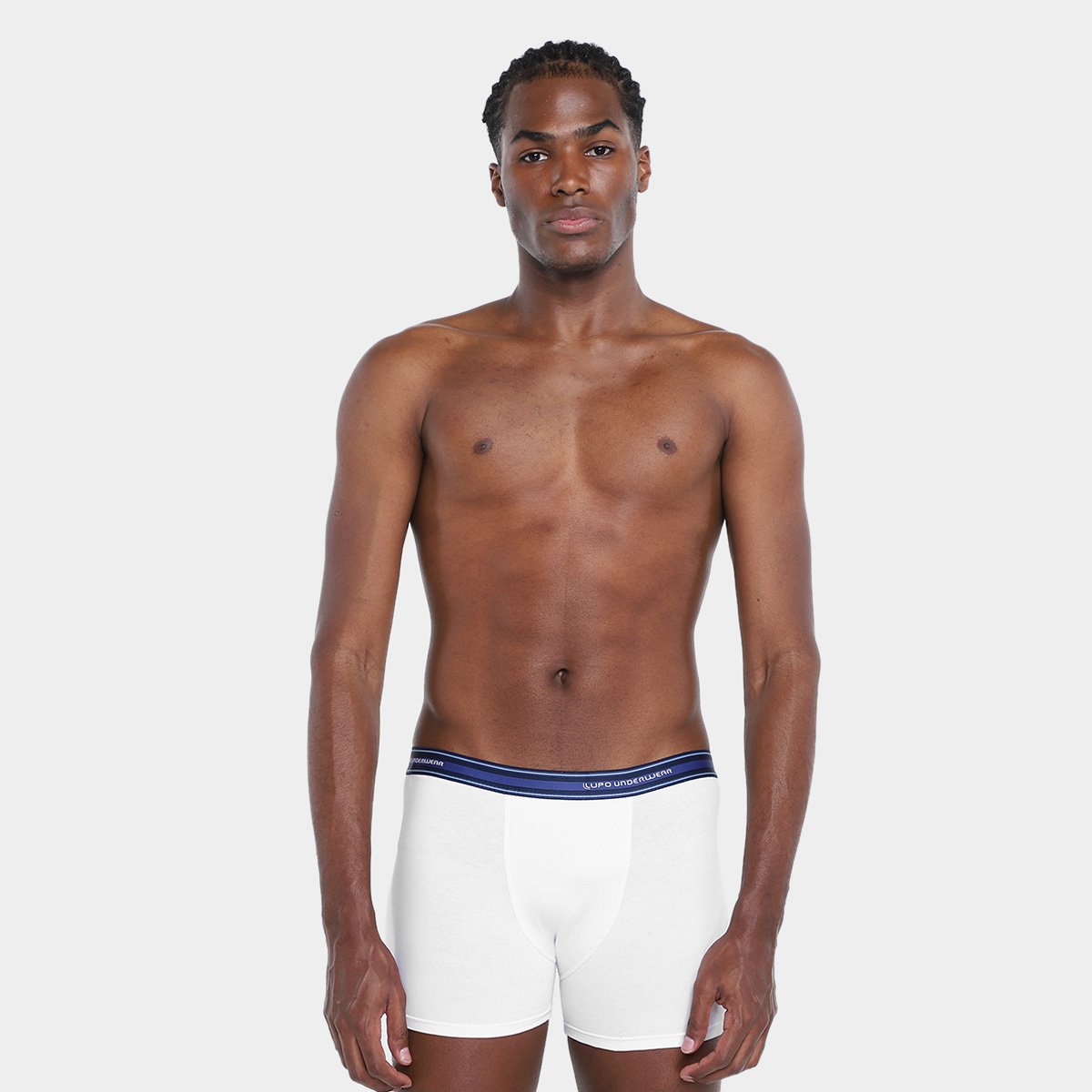 Kit Cueca Boxer Lupo Algodão Masculina - 4 Peças - Tam: P - 4