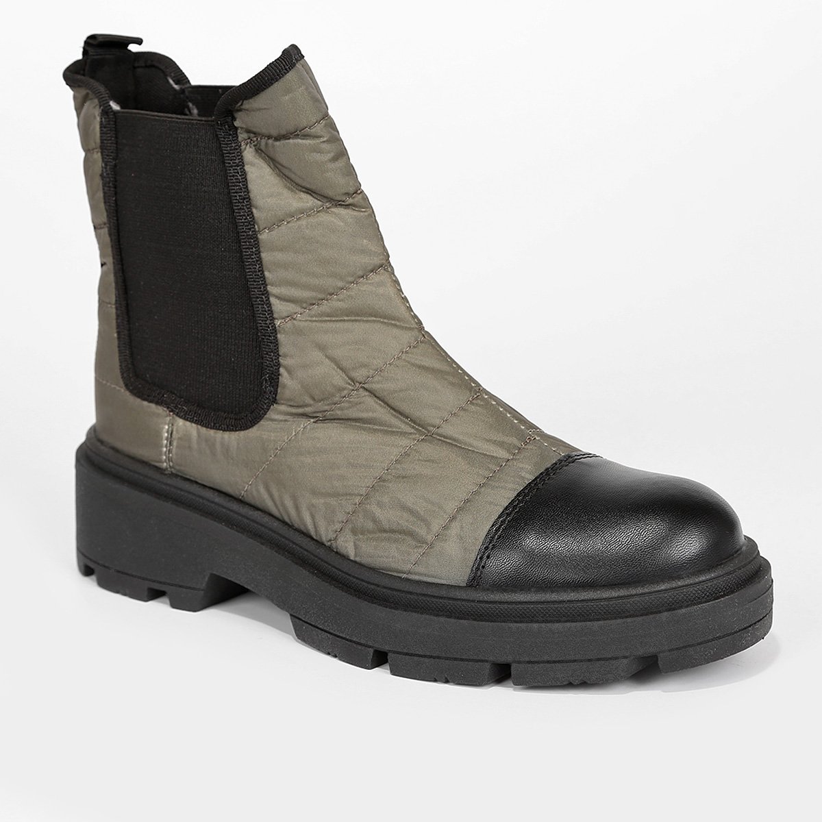 Bota Chelsea Shoestock Nylon Puff Feminina - Tam: 34 - 4