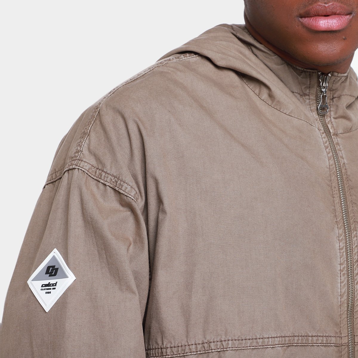 Jaqueta Com Capuz Colcci Sarja Masculina - Tam: M - 2