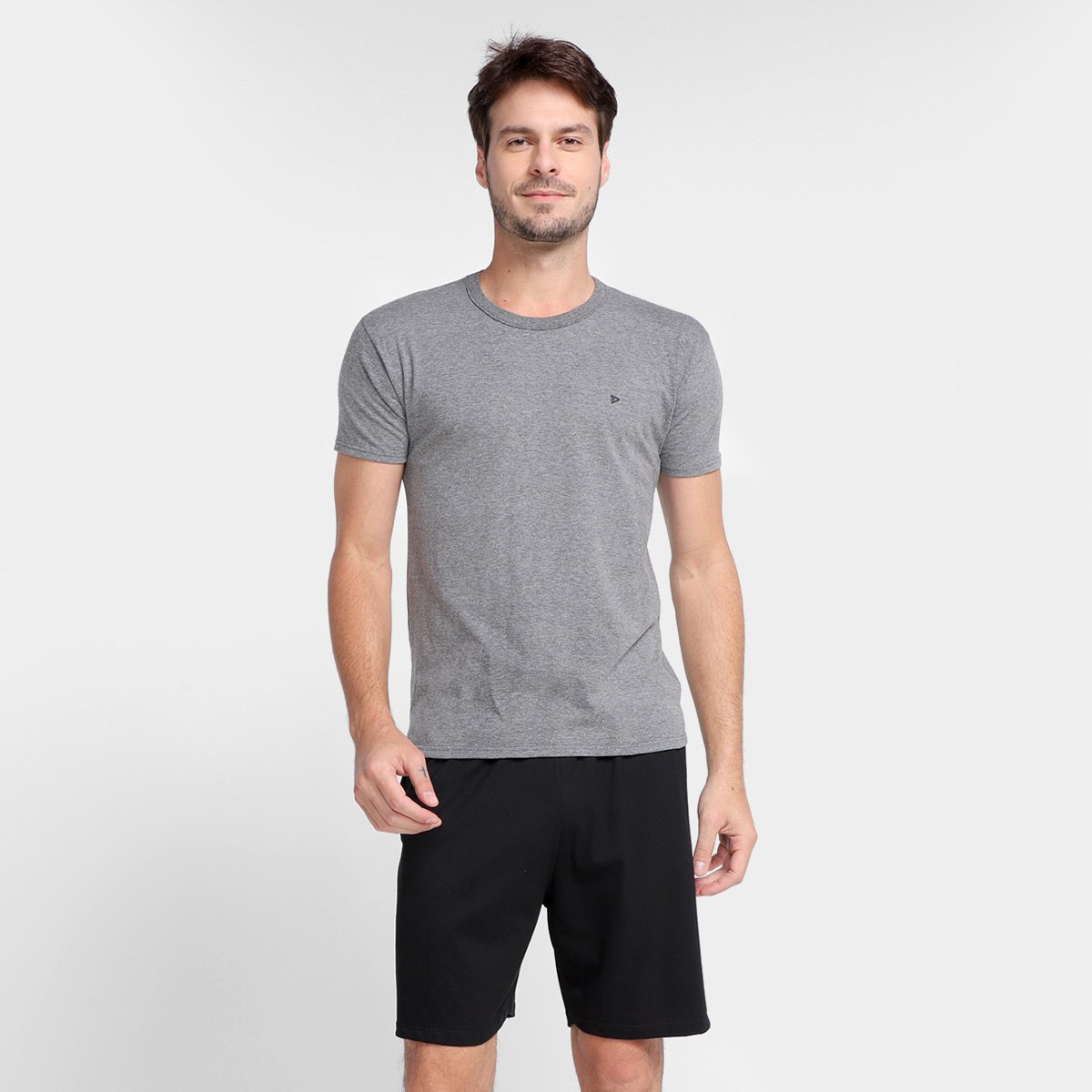 Pijama Curto Malwee Básico Liso Masculino