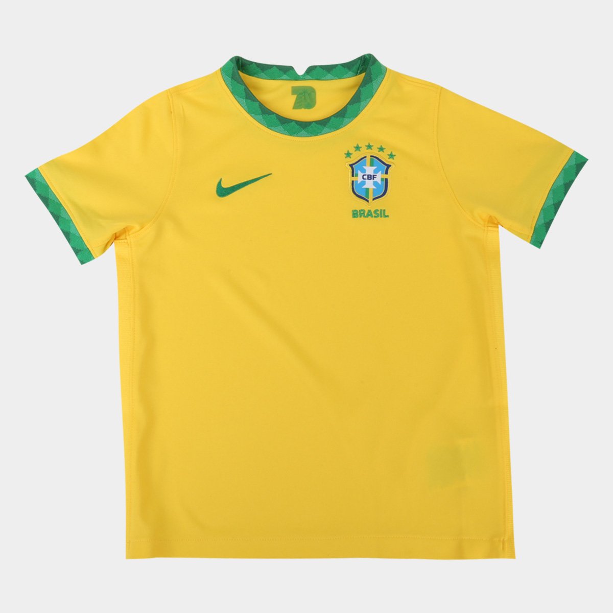 Camisa Seleção Brasil Infantil I 20/21 s/n° Nike