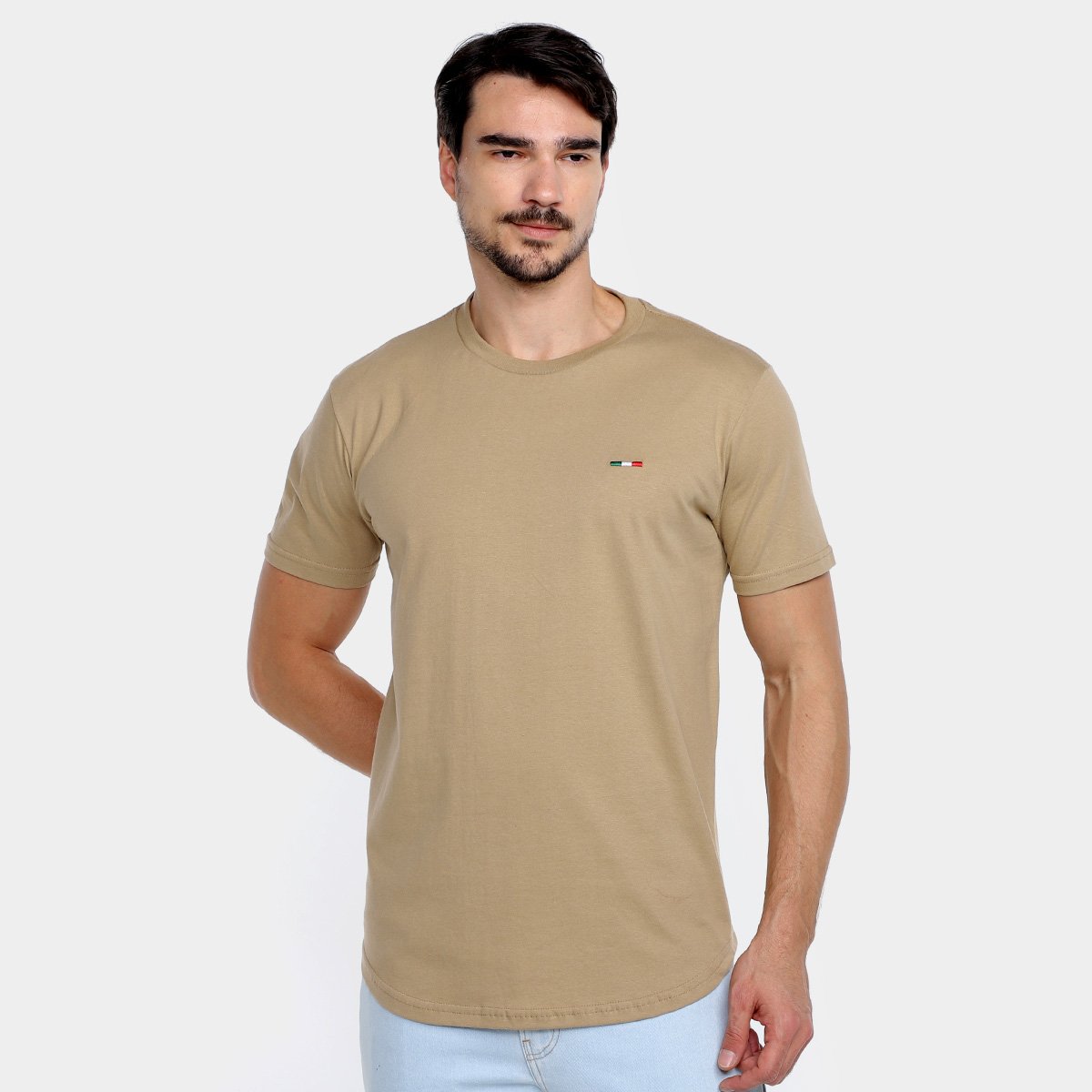 Kit Camiseta Industrie Itália Alongada Masculina - 2 Peças - Tam: M - 1