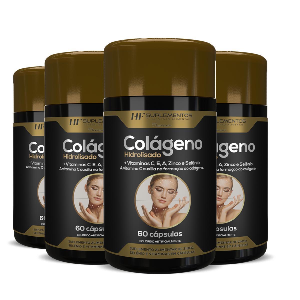 4X COLAGENO HIDROLISADO + VITAMINAS 60CAPS HF SUPLEMENTOS