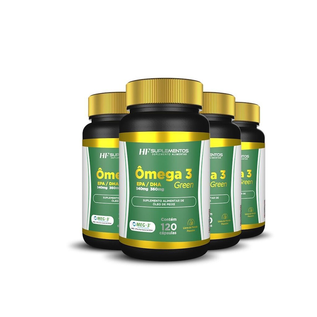 4X ÔMEGA 3 120CAPS EPA540MG + DHA360MG HF SUPLEMENTOS