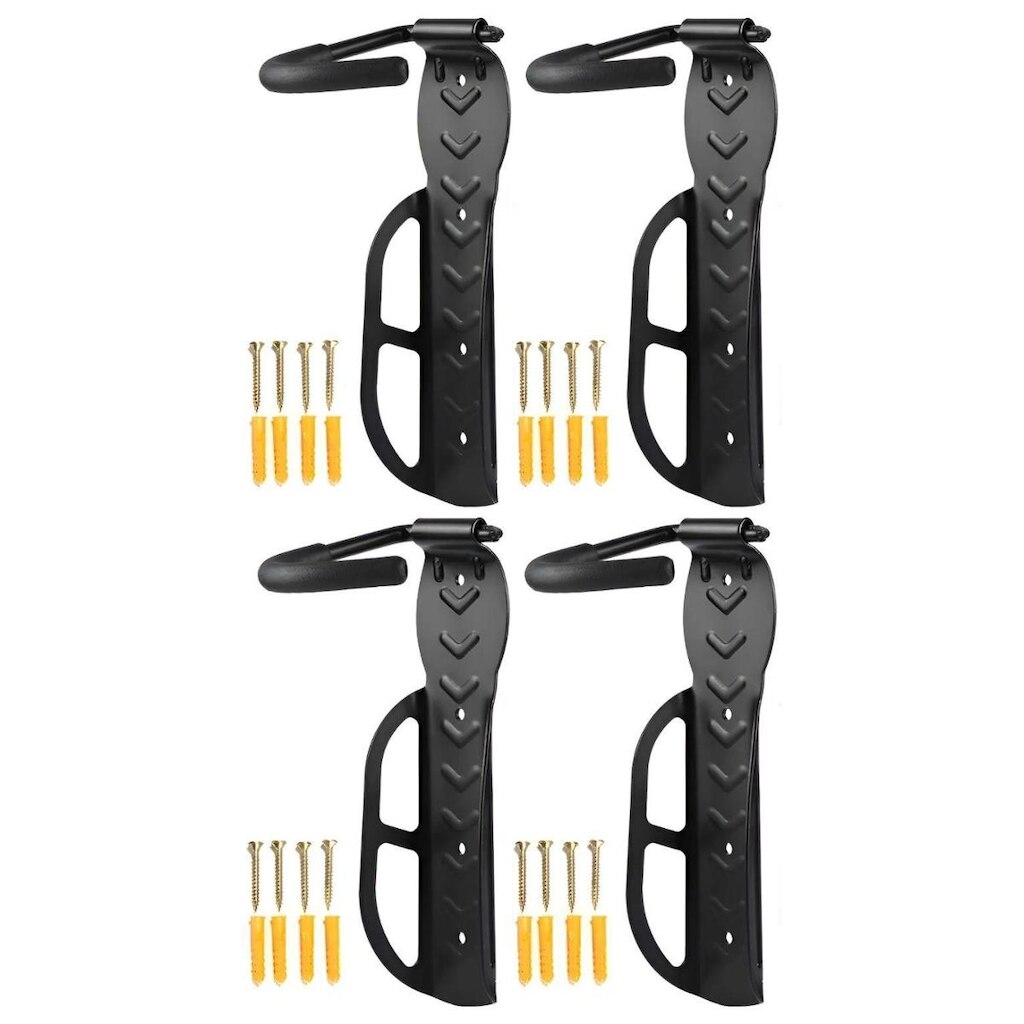 4x Suporte parede bicicleta vertical Absolute gancho fixo
