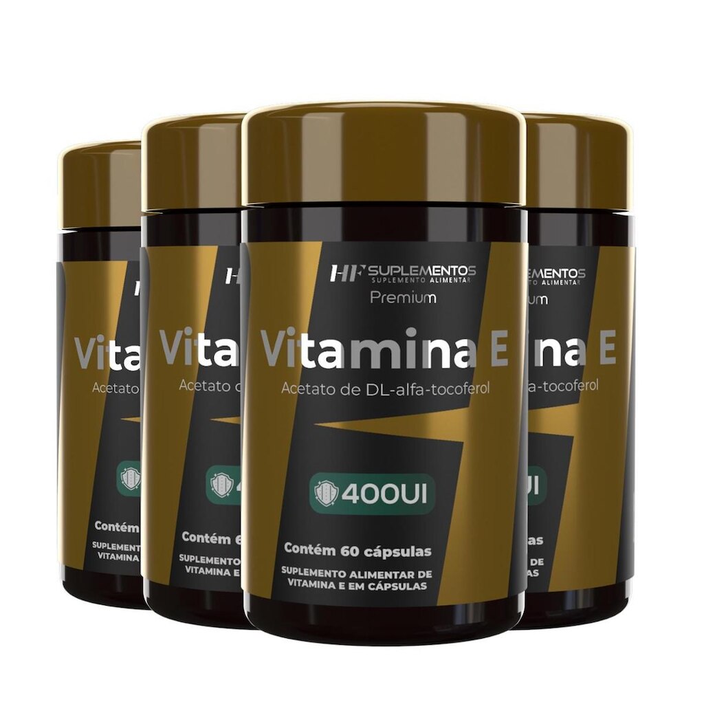 4X VITAMINA E 400UI ALFA TOCOFEROL 60 CAPS HF SUPLEMENTOS