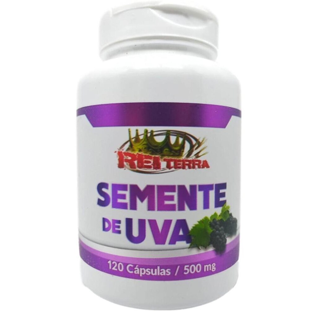 5 Potes de Semente de Uva 120 Cápsulas 500mg