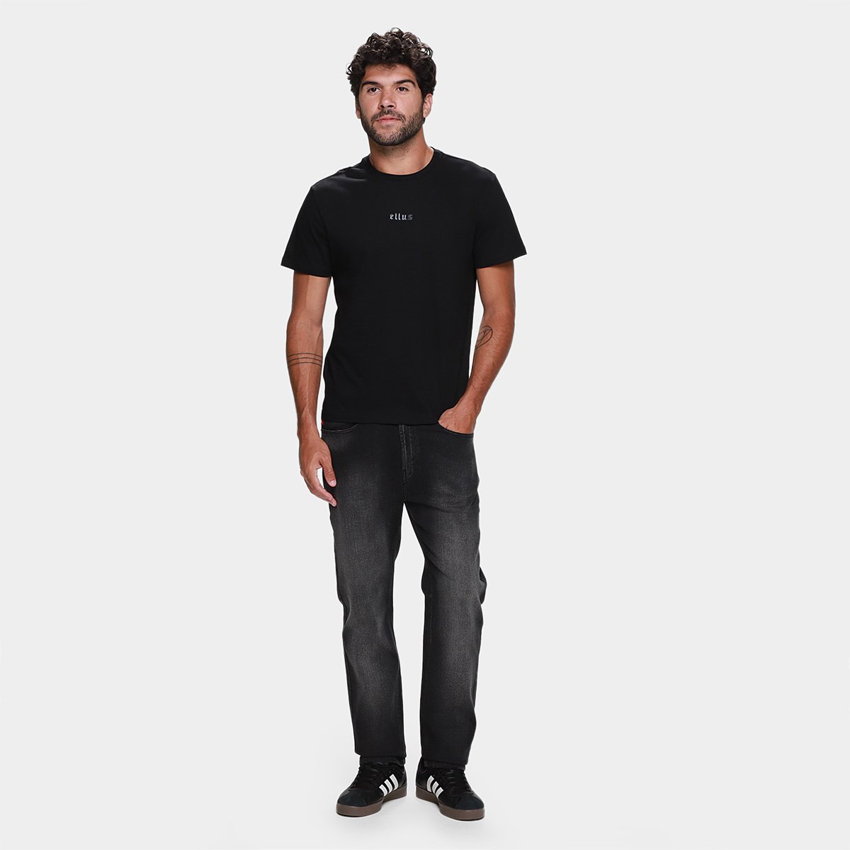 Calça Jeans Ellus Slim Estonada Masculina - Tam: 46 - 5