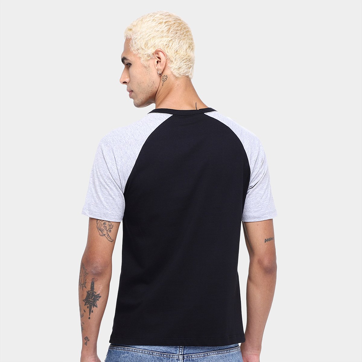 Kit Camiseta Básicos Raglan  2 Peças Masculina - Tam: P - 2