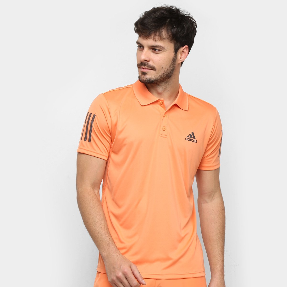 Camisa Polo Adidas Club 3 Stripes Masculina