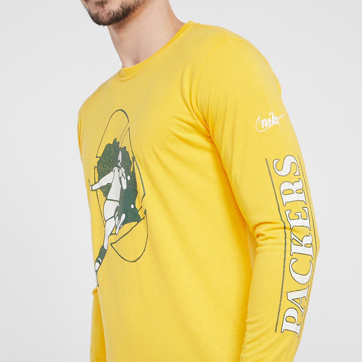 Camiseta NFL Green Bay Packers Nike Manga Longa Masculina - Tam: P - 2