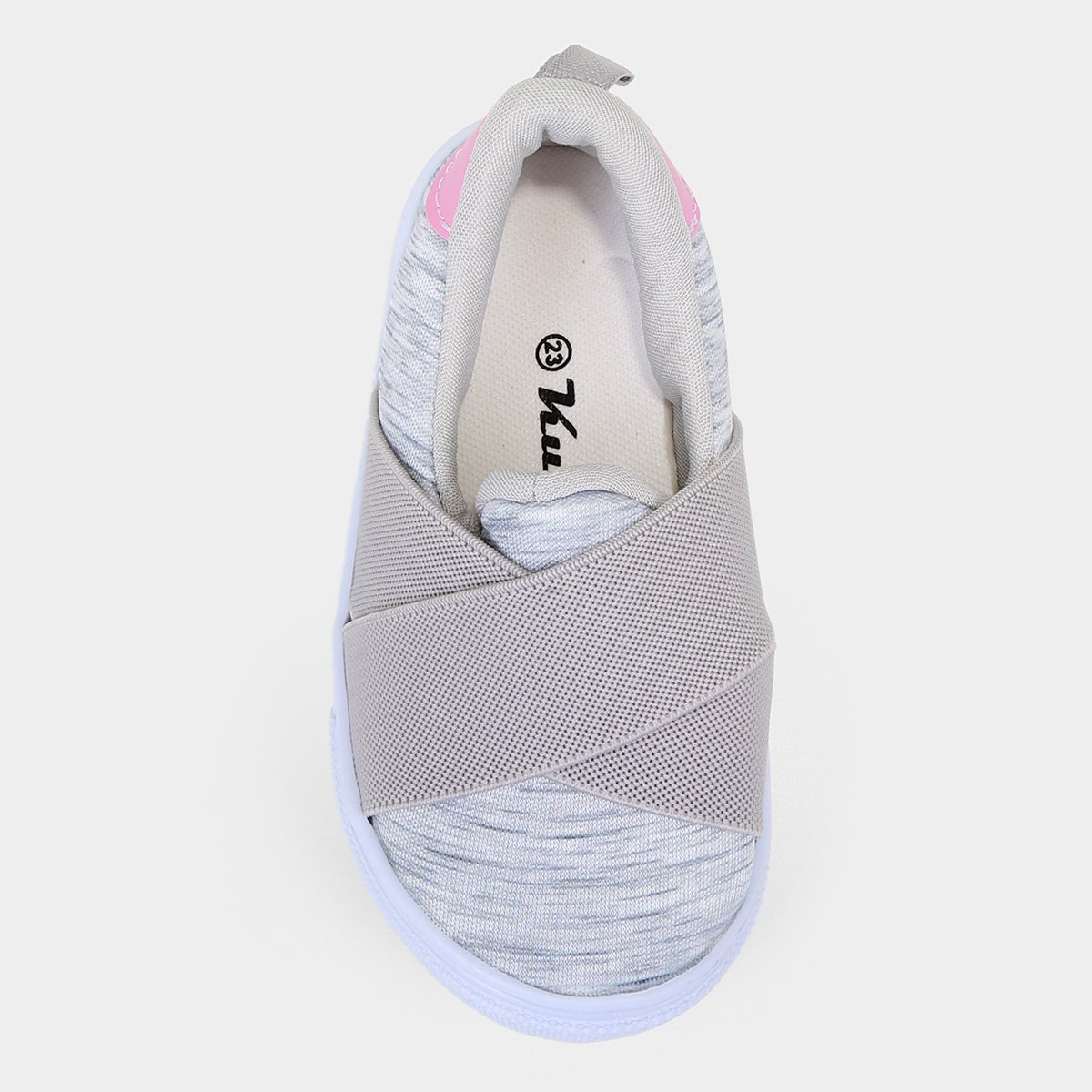 Tênis Slip On Infantil Kurz Style Cano Baixo Menina - Tam: 24 - 2