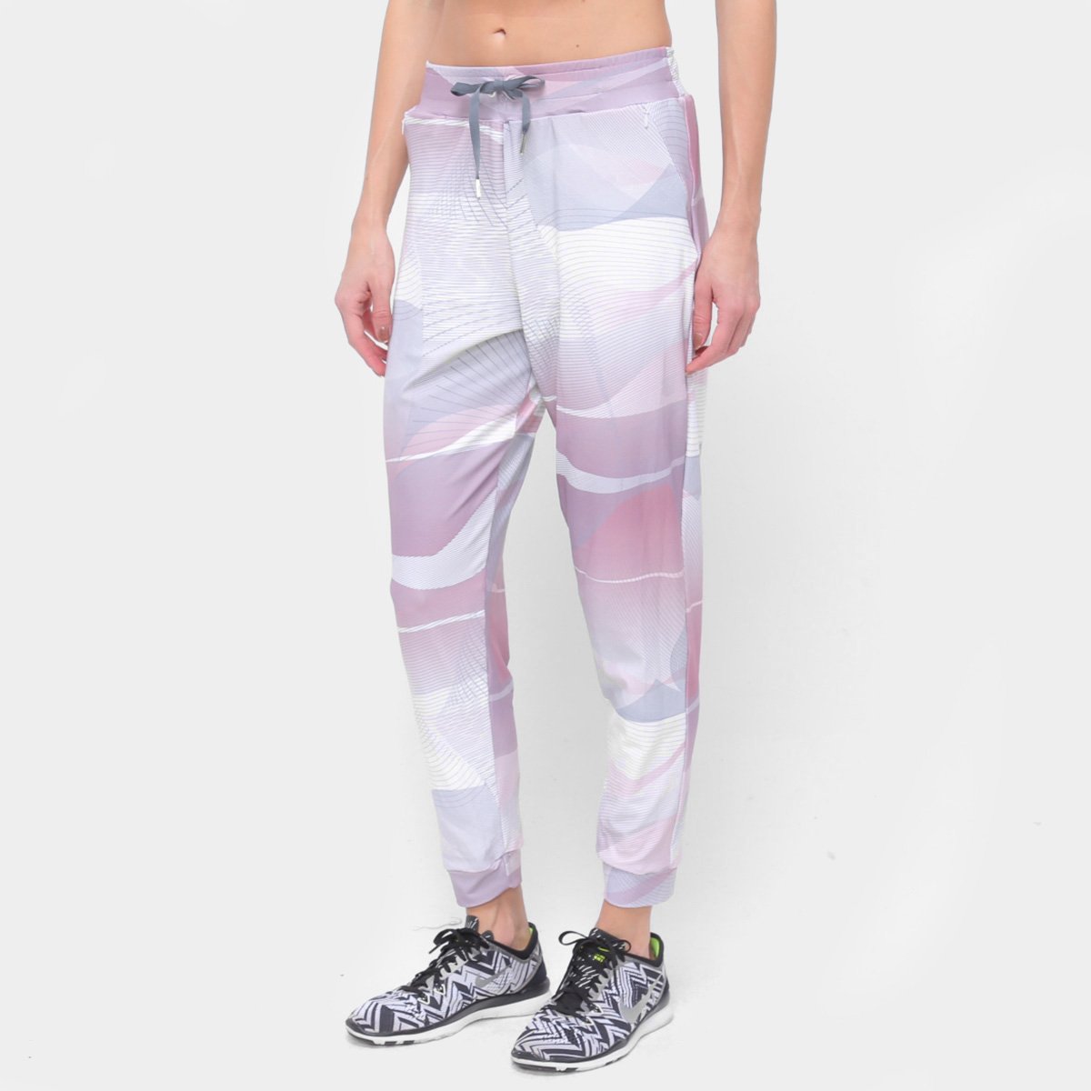 Calça Morena Rosa Comfort Estampada Bolso Lateral Feminina