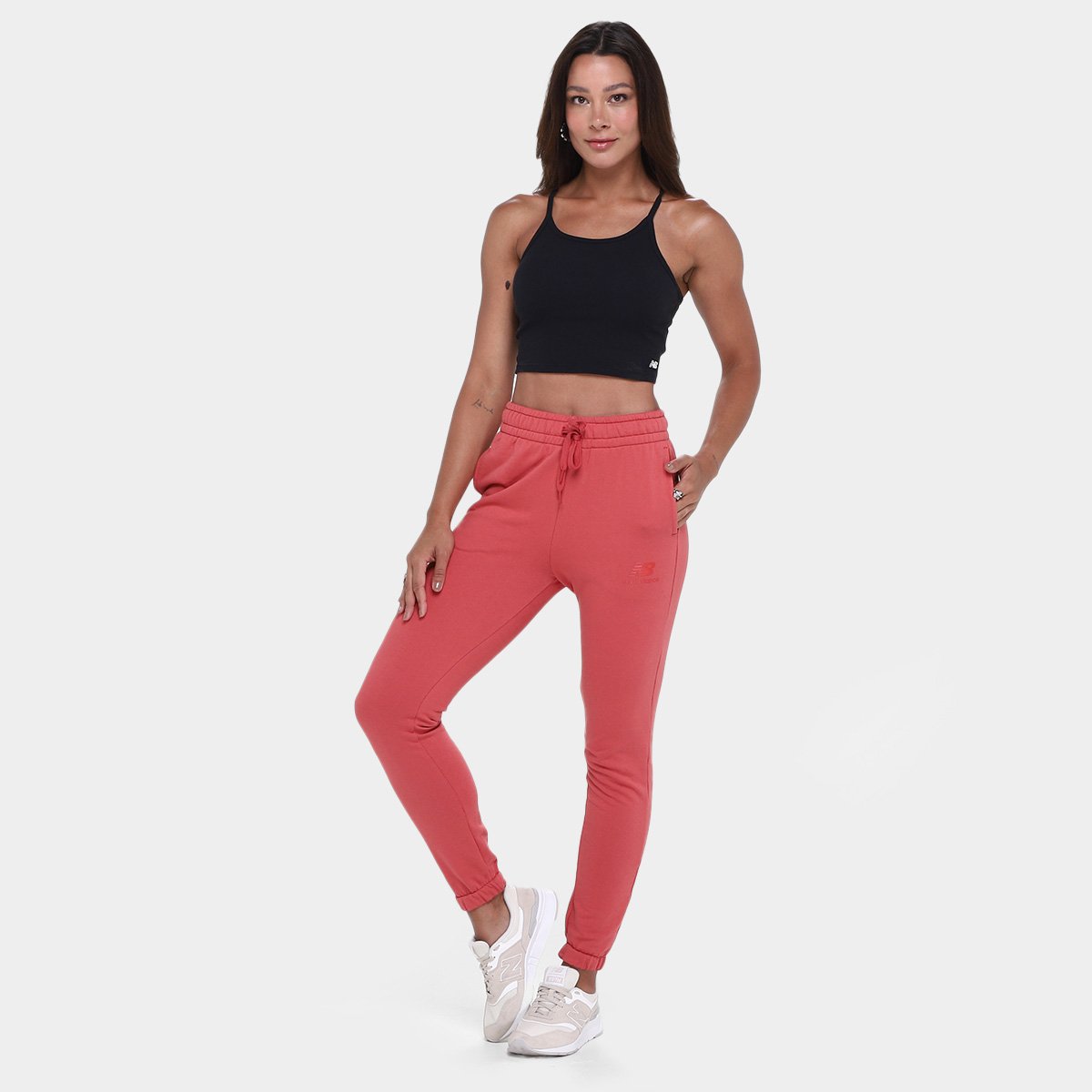 Calça New Balance Essentials Basic Feminina - Tam: G - 3