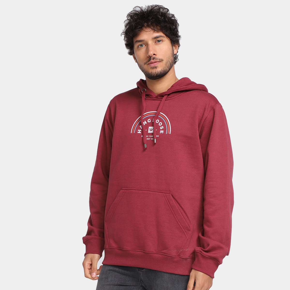 Moletom Hang Loose C/ Capuz Masculino