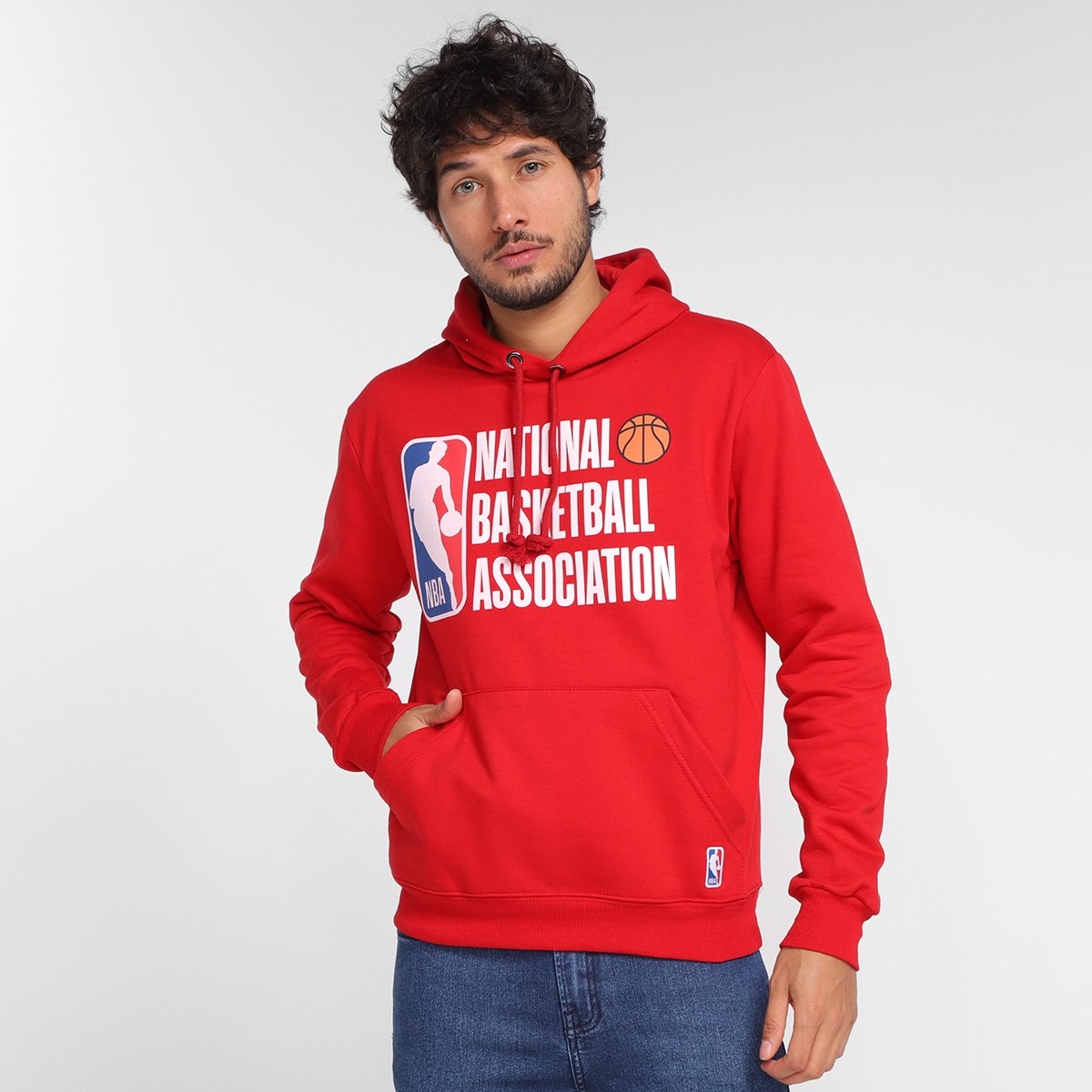 Moletom NBA Estampado Com Capuz Masculino
