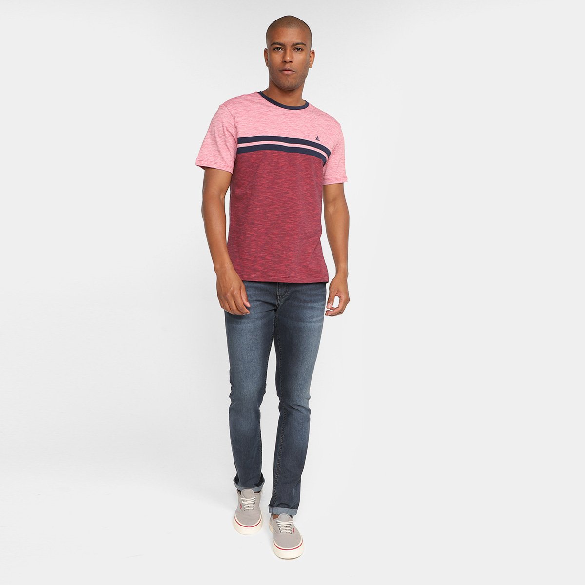 Camiseta Lucky Sailing Listrada Masculina - Tam: P - 3