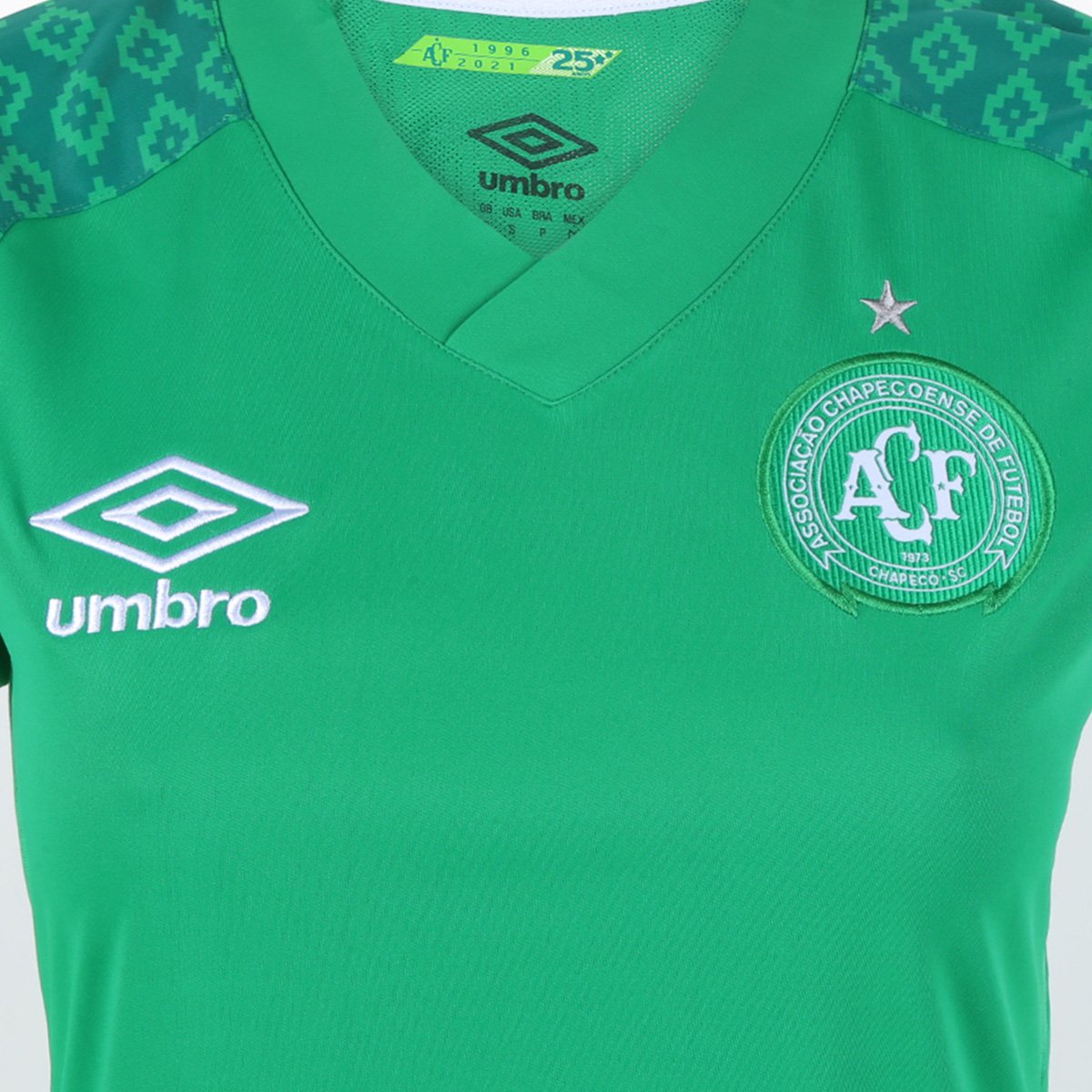 Camisa Chapecoense I 21/22 s/n° Torcedor Umbro Feminina - Tam: GG - 2